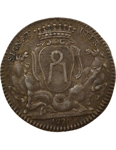 Jean-Baptiste Gellée de Prémion Maire de Nantes Jeton Argent 1776