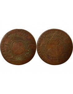 Pierre Noblet Maire de Nantes Jeton Cuivre 1692