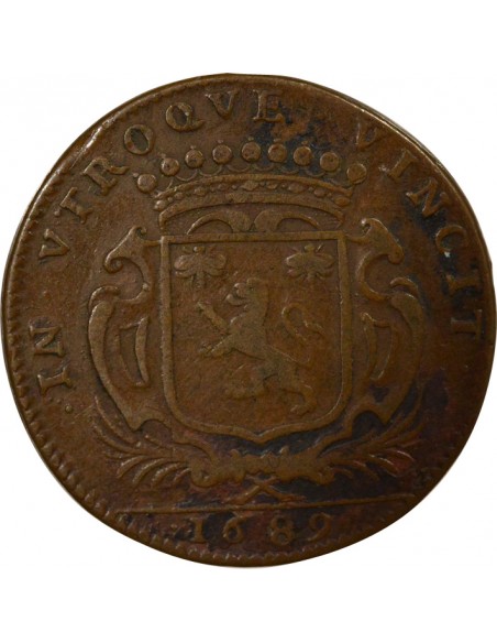 Paul Cassard Maire de Nantes Jeton Cuivre 1689