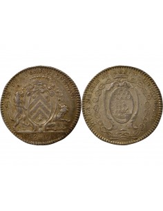 Jean-Jacques Berrouette Maire de Nantes Jeton Argent 1782-1783