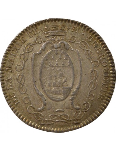 Jean-Jacques Berrouette Maire de Nantes Jeton Argent 1782-1783