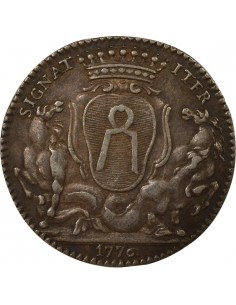 Jean-Baptiste Gellée de Prémion Maire de Nantes Jeton Argent 1776 2