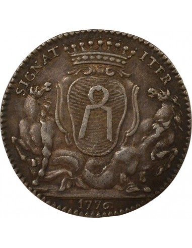 Jean-Baptiste Gellée de Prémion Maire de Nantes Jeton Argent 1776