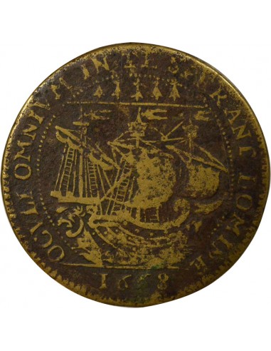 Jacques Charette Maire de Nantes Jeton Laiton 1668
