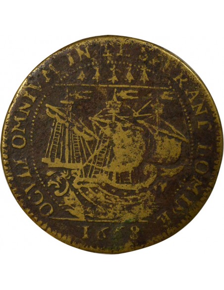 Jacques Charette Maire de Nantes Jeton Laiton 1668