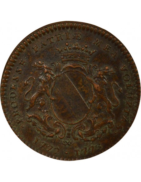 Pierre de la Ville de Chambardet Maire / Intendant de Nantes Jeton Cuivre 1845-1860 A Paris