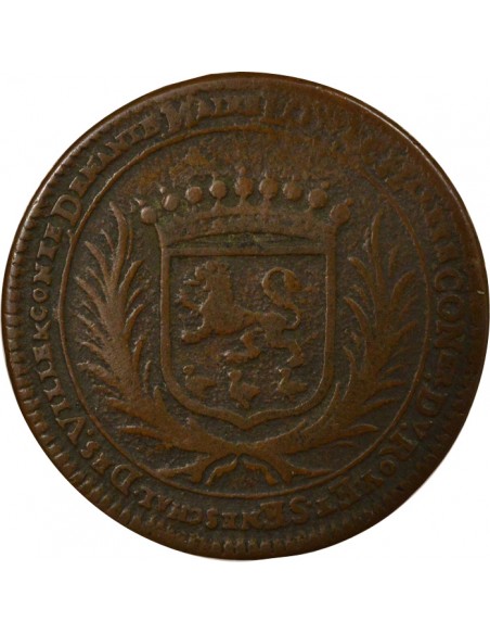 Louis Charette Maire de Nantes Jeton Cuivre 1675