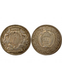 Jean-Baptiste Gellée de Prémion Maire de Nantes Jeton Argent 1754
