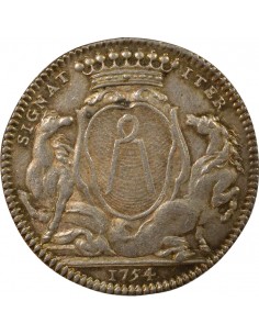 Jean-Baptiste Gellée de Prémion Maire de Nantes Jeton Argent 1754 2
