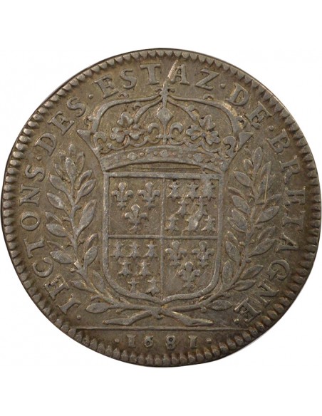 Louis XIV Etats de Bretagne Argent 1681
