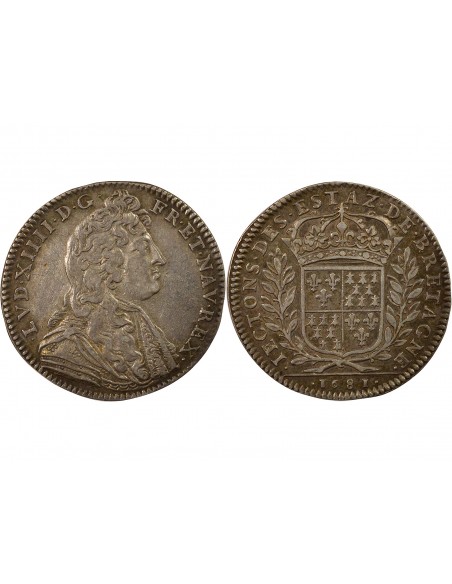 Louis XIV Etats de Bretagne Argent 1681