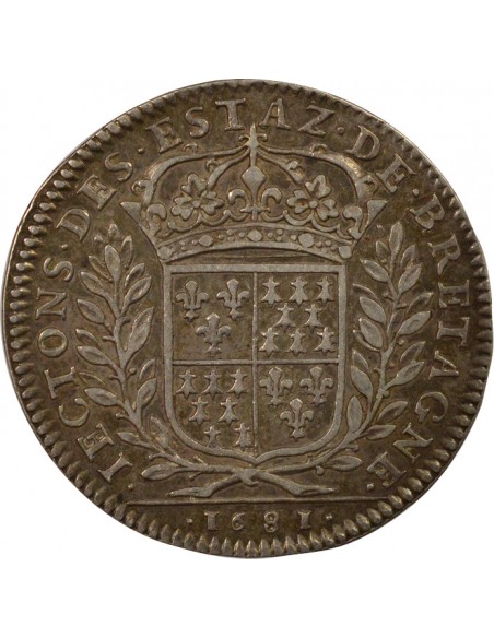 Louis XIV Etats de Bretagne Argent 1681