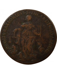 Chambre des Comptes de Bretagne Jeton Cuivre 1647 2