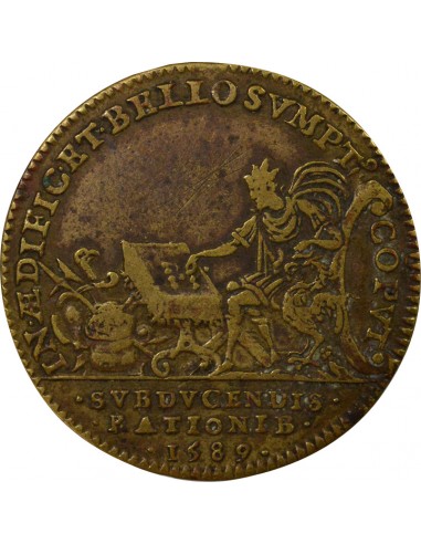 Chambre des Comptes de Bretagne Jeton Laiton 1589