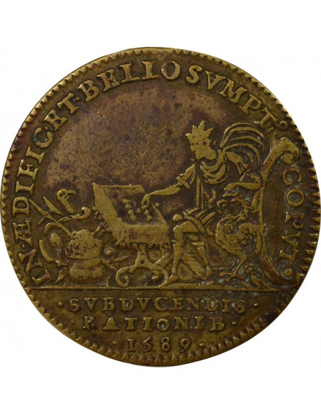 Chambre des Comptes de Bretagne Jeton Laiton 1589