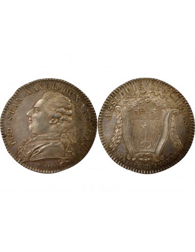 Louis XVIII Maire d'Angers Jeton Argent