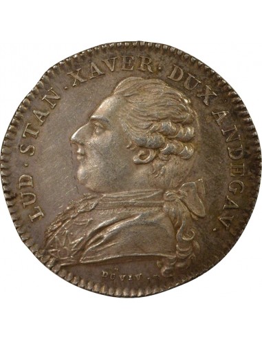 Louis XVIII Maire d'Angers Jeton Argent