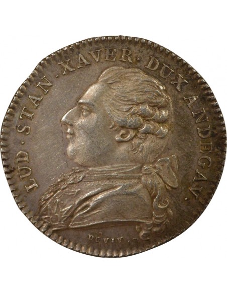 Louis XVIII Maire d'Angers Jeton Argent