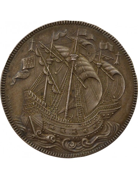 Société Archéologique de Nantes Jeton Argent 1883