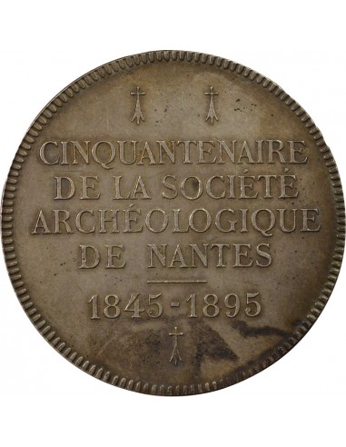 Société Archéologique de Nantes Jeton Argent 1883
