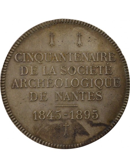 Société Archéologique de Nantes Jeton Argent 1883