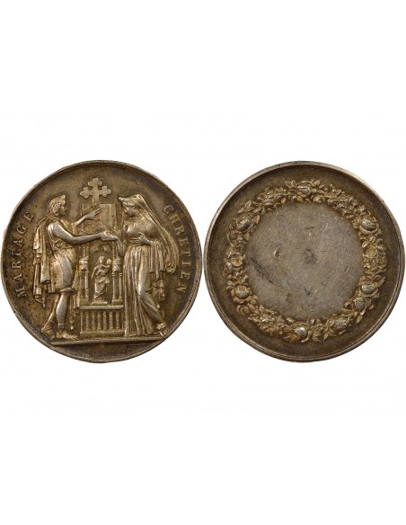 Mariage Jeton Argent 1845-1860