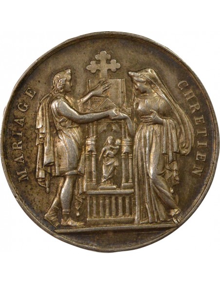 Mariage Jeton Argent 1845-1860