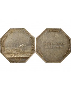 Inexplosibles de la Loire Jeton Argent 1845-1860