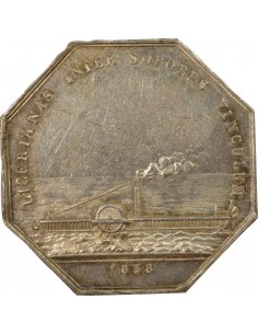 Inexplosibles de la Loire Jeton Argent 1845-1860 2