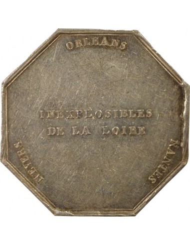 Inexplosibles de la Loire Jeton Argent 1845-1860