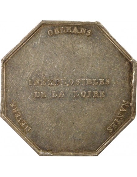 Inexplosibles de la Loire Jeton Argent 1845-1860