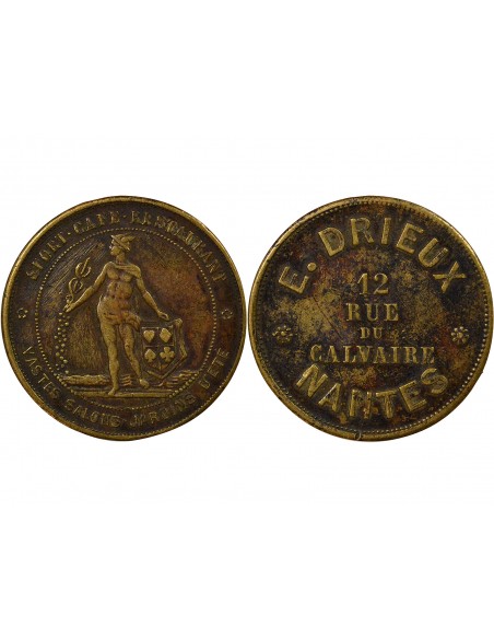 Publicitaire Jeton Argent 1890-1900