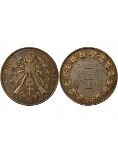 Concours de Tir Jeton Argent 1883