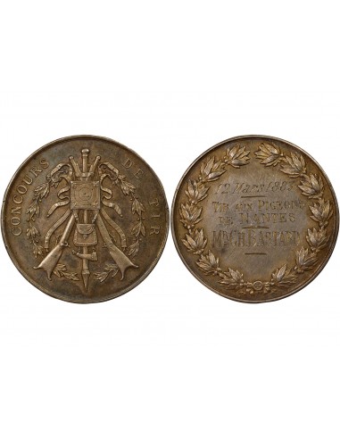 Concours de Tir Jeton Argent 1883