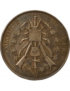 Concours de Tir Jeton Argent 1883 2