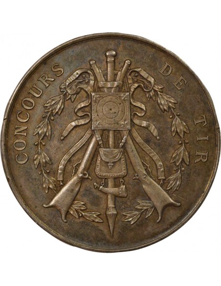 Concours de Tir Jeton Argent 1883