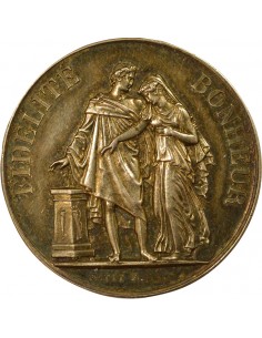 Mariage Jeton Argent 1885 2