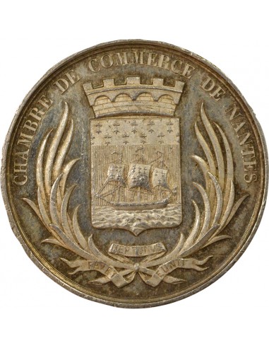 Louis-Philippe Ier Chambre de Commerce de Nantes Jeton Argent 1860-1879
