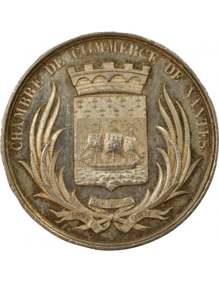 Louis-Philippe Ier Chambre de Commerce de Nantes Jeton Argent 1860-1879