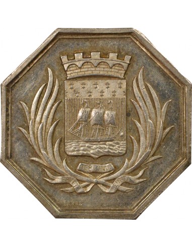 Chambre de Commerce de Nantes Jeton Argent 1860-1879