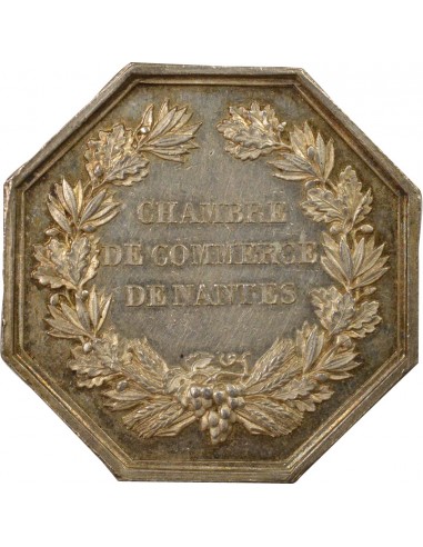 Chambre de Commerce de Nantes Jeton Argent 1860-1879