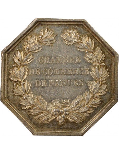 Chambre de Commerce de Nantes Jeton Argent 1860-1879