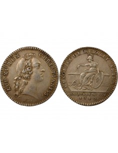 Louis XV Bâtiment du Roi Jeton Argent 1740