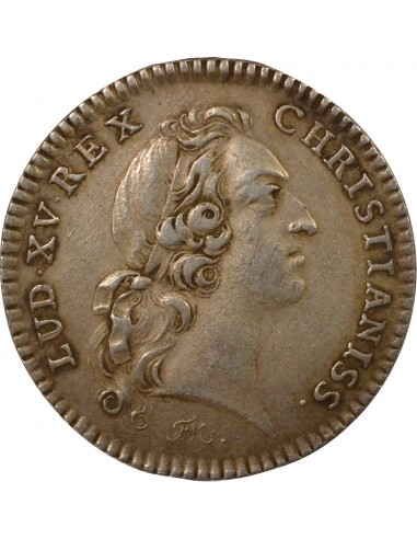 Louis XV Bâtiment du Roi Jeton Argent 1740