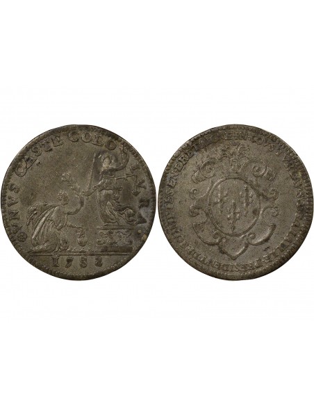 Nicolas Coustureau de la Jaille Président de la Chambre des Comptes de Bretagne Jeton Etain 1582