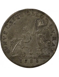 Nicolas Coustureau de la Jaille Président de la Chambre des Comptes de Bretagne Jeton Etain 1582 2