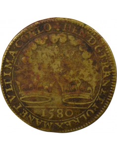 Henri III Chambre des Comptes de Bretagne Jeton Laiton 1580 2