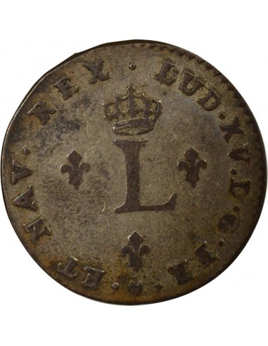 Louis XV Double Sol Billon 1742/1 E Tours
