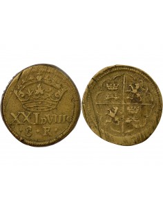 Espagne Poids Monétaire du Real Espagnol 8 Reales Laiton