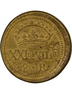 Espagne Felipe IV Poids Monétaire du Real Espagnol 8 Reales Laiton 2